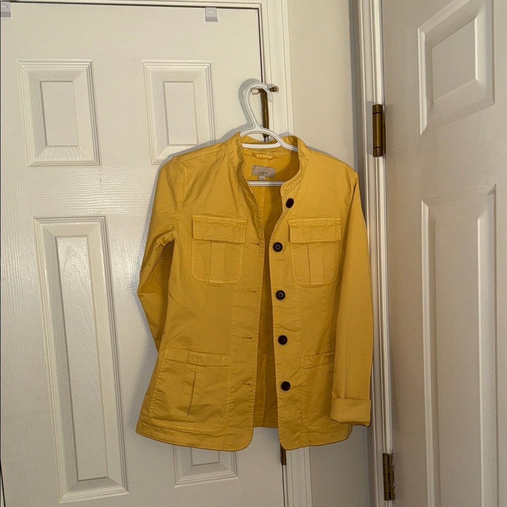 LOFT Yellow Utility Jacket